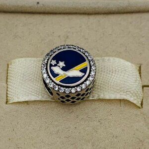 🔥🔥Pandora Curaçao 🇨🇼 Exclusive Country Flag Colors Button Curacao Charm